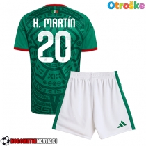Otroške Nogometnih dresov Mehika Henry Martin #20 Domači SP 2026 Kratki rokavi (+ hlače)